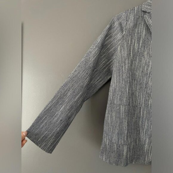 Lightweight Casual Blazer Distretto 12 Gray Modern Minimalist Blazer Size 14 - Picture 3 of 13